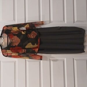 New Sympli Pleat Hem Tank Dress & Printed Mesh Go To Cropped Top Set Size 6